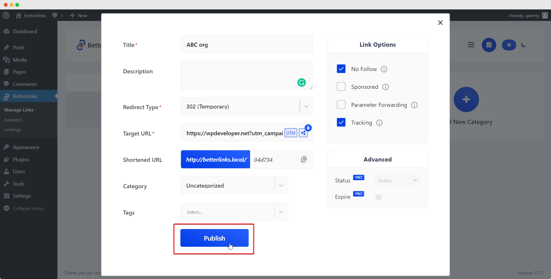 configure UTM builder