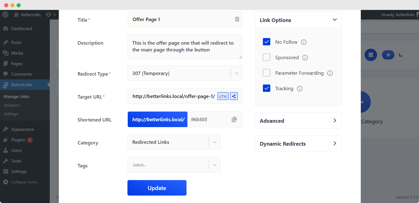 device based dynamic redirects