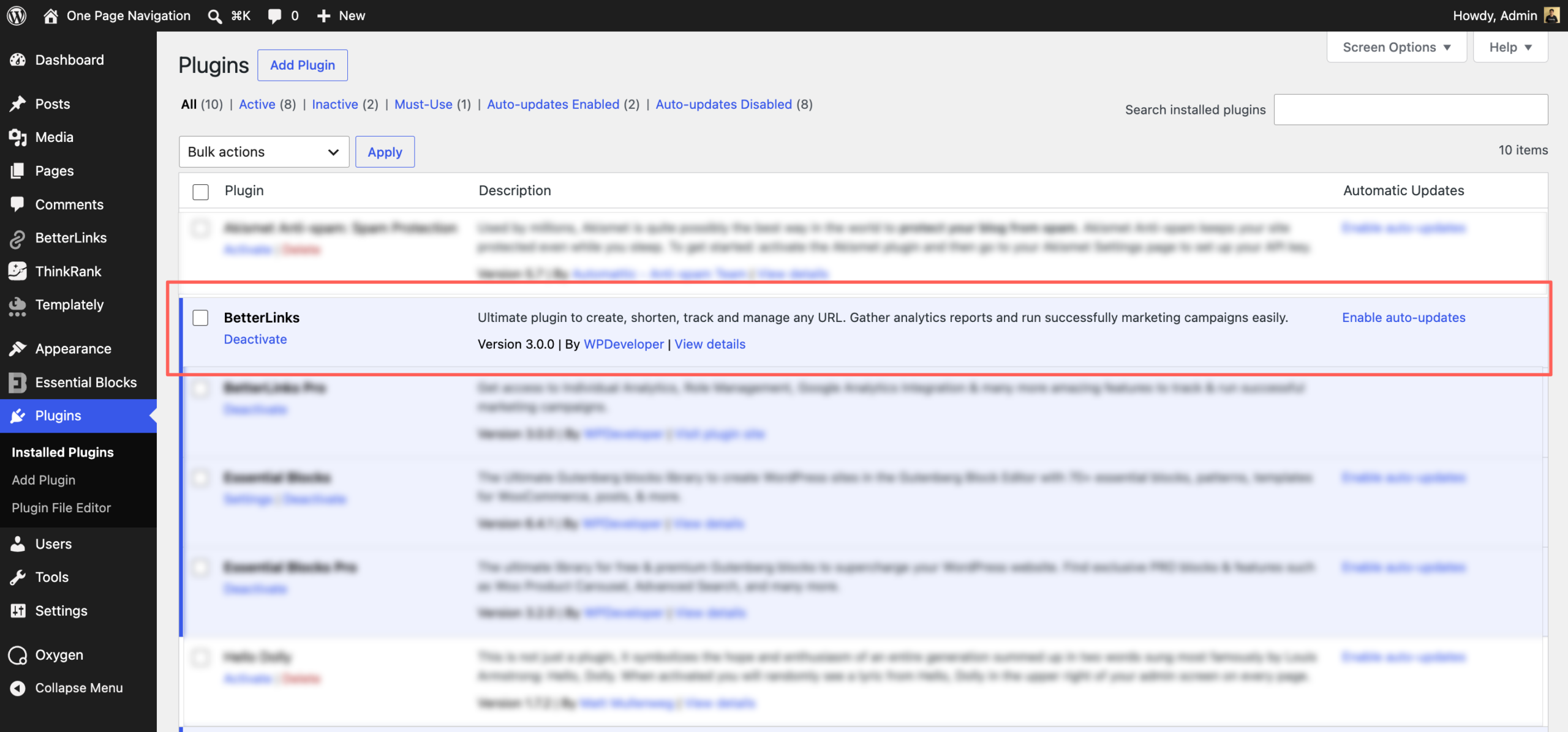 Install BetterLinks