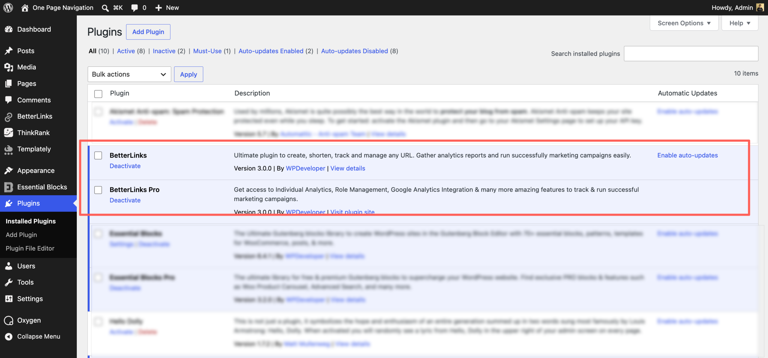BetterLinks & BetterLinks PRO Activated