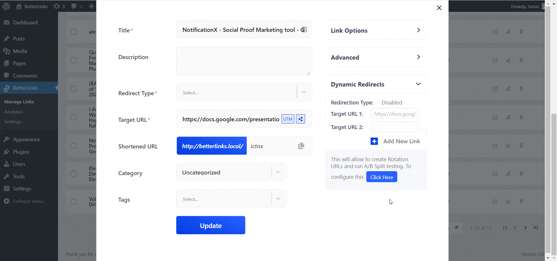 Time Based Dynamic Redirects 