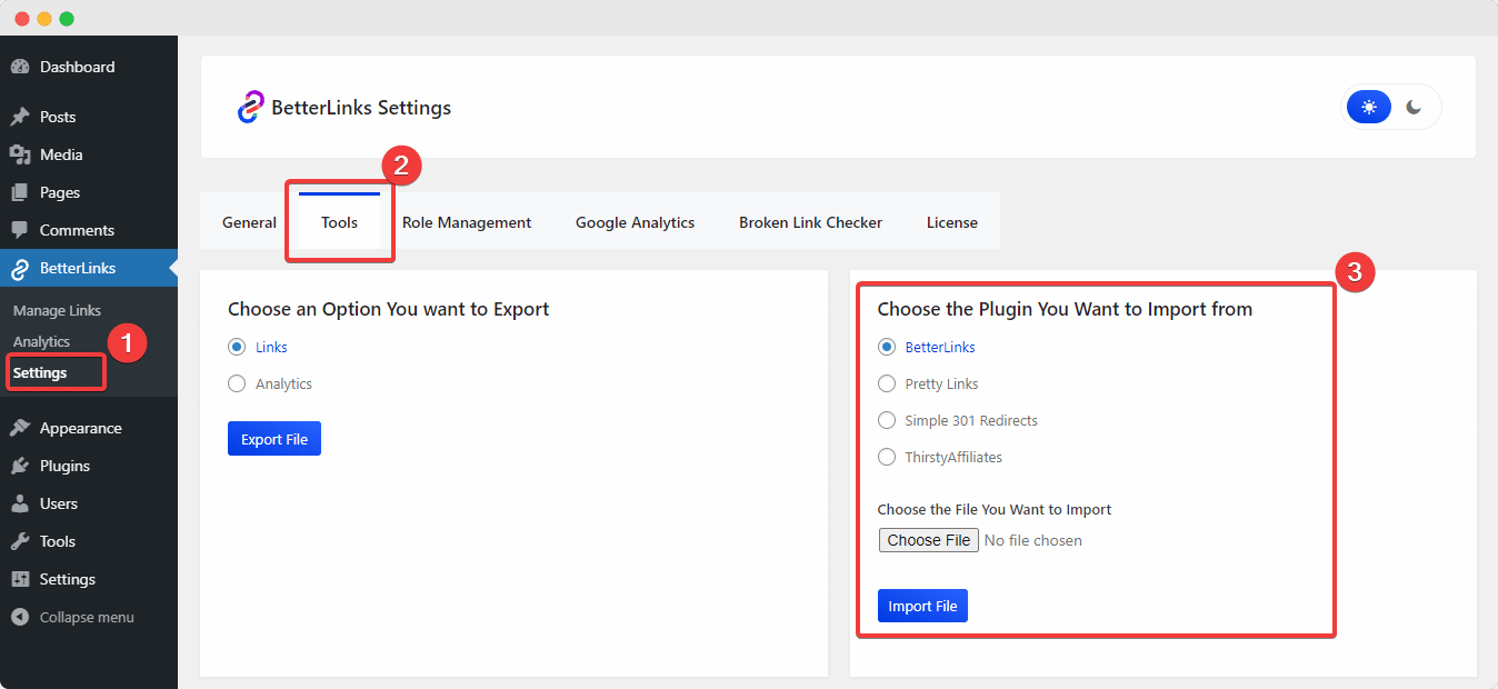 Import ThirstyAffiliates Data