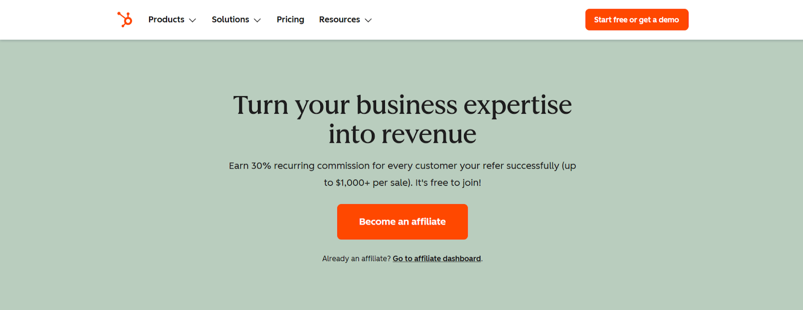 HubSpot Affiliate Program