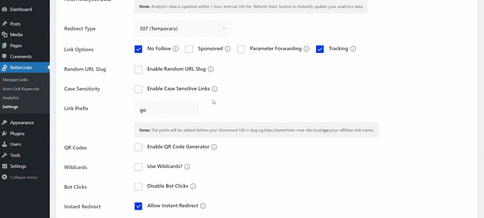 Manage Settings