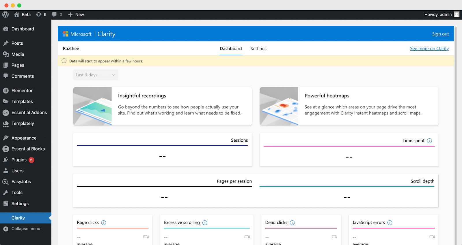 Microsoft Clarity Analytics