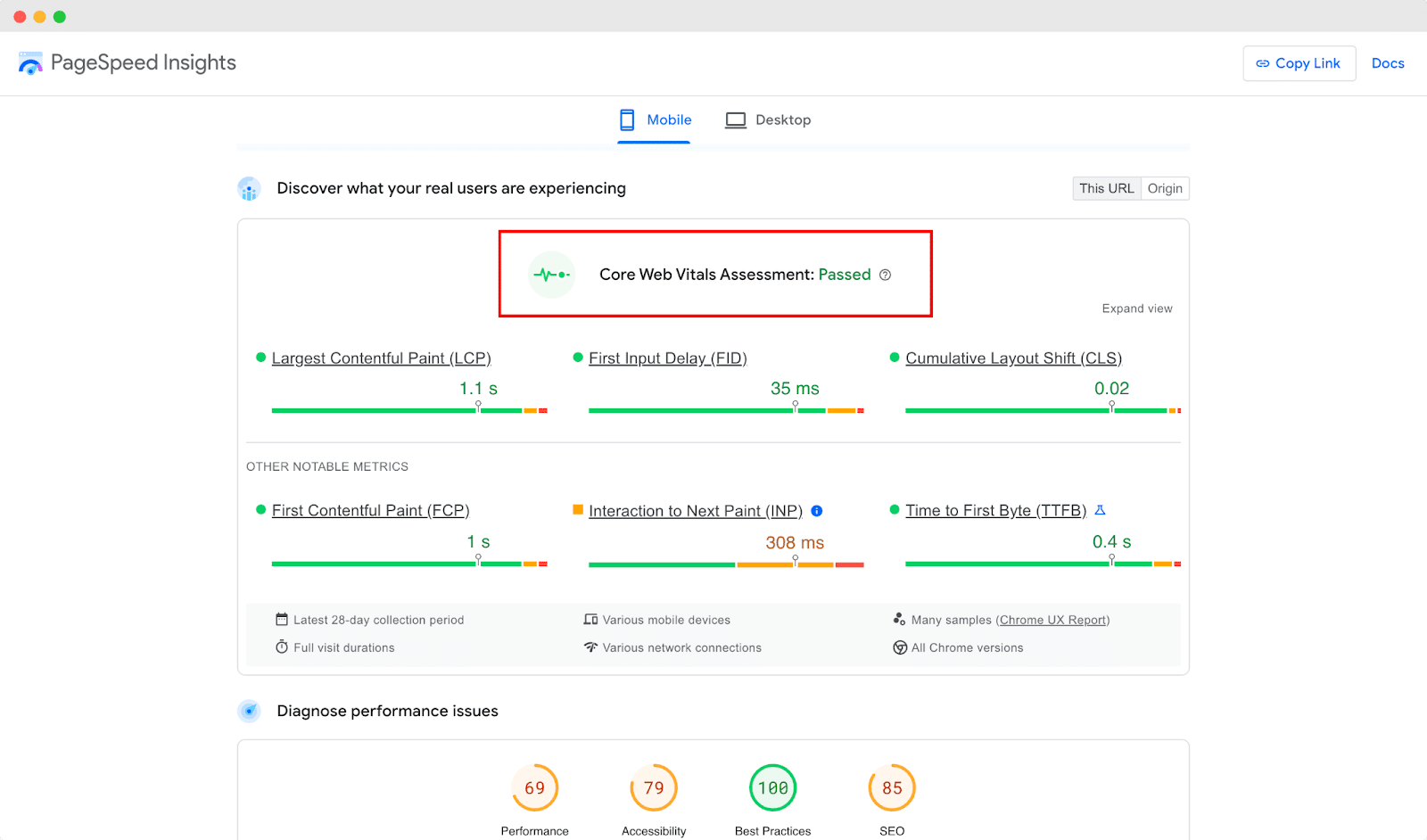 Google PageSpeed Insights