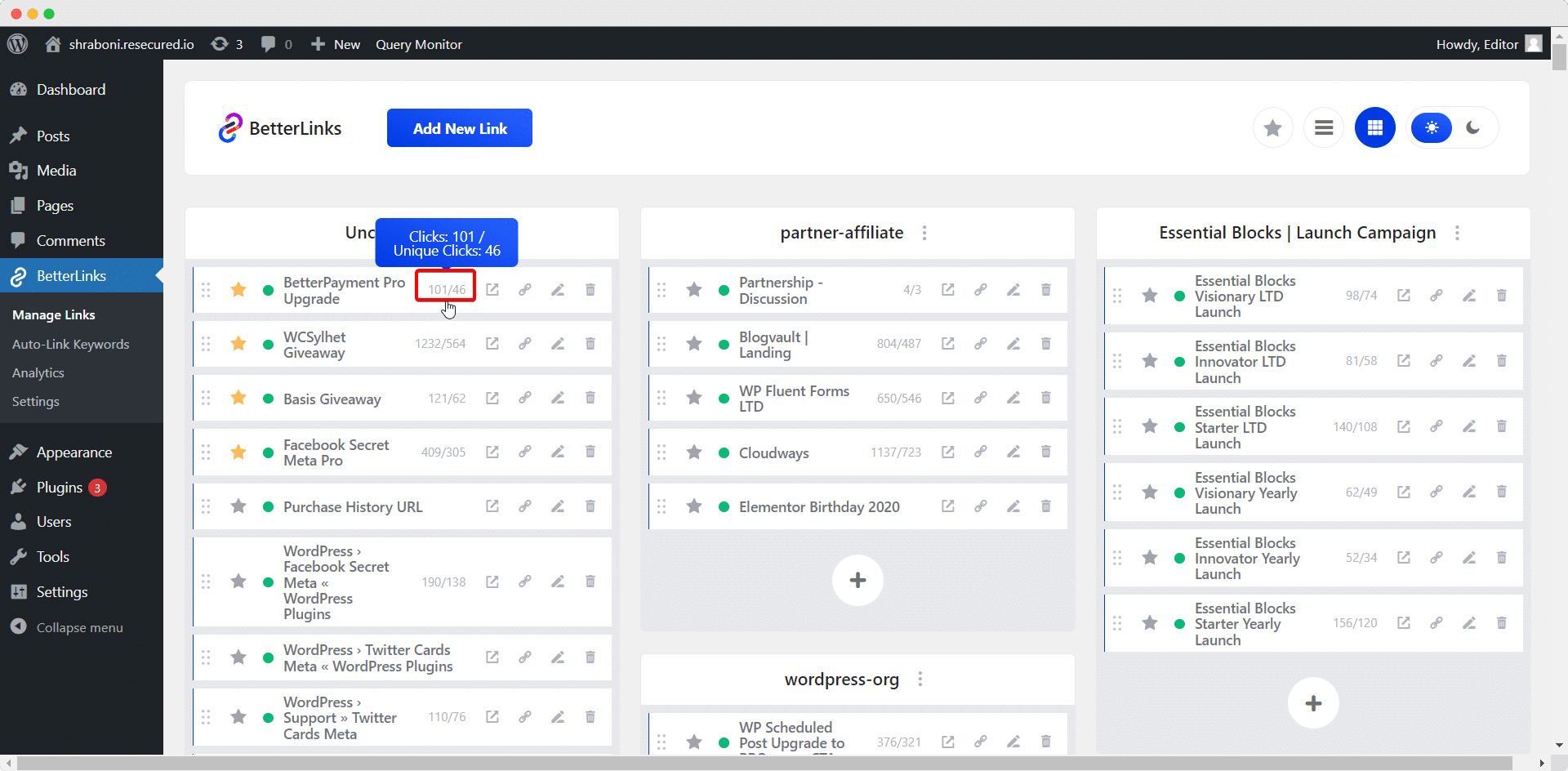 Track Individual Analytics