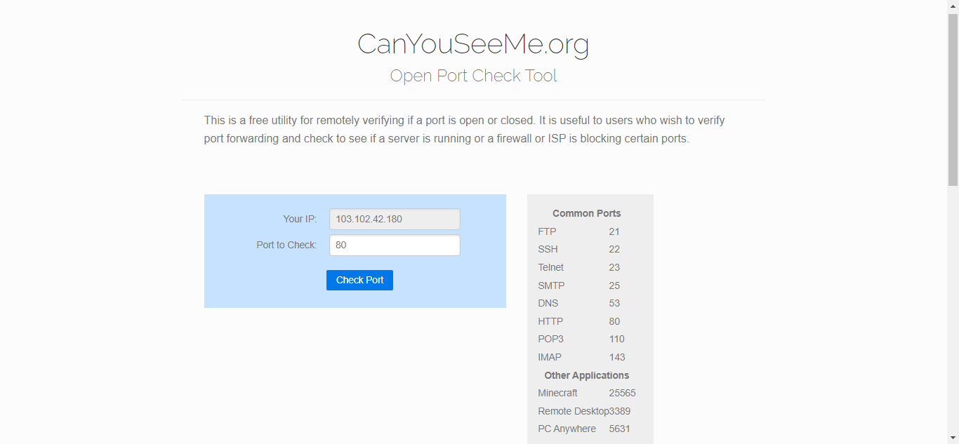 Right SMTP Port