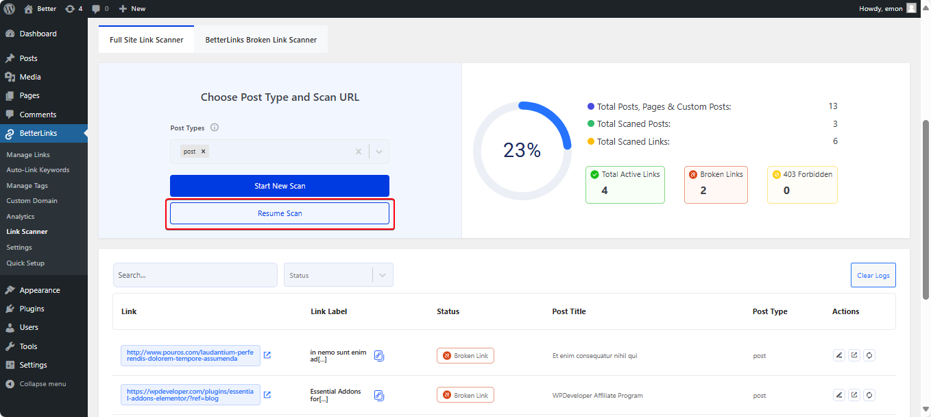 link-scanner-in-betterlinks