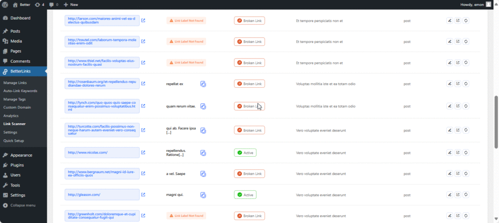 How Does the Link Scanner in BetterLinks Work?