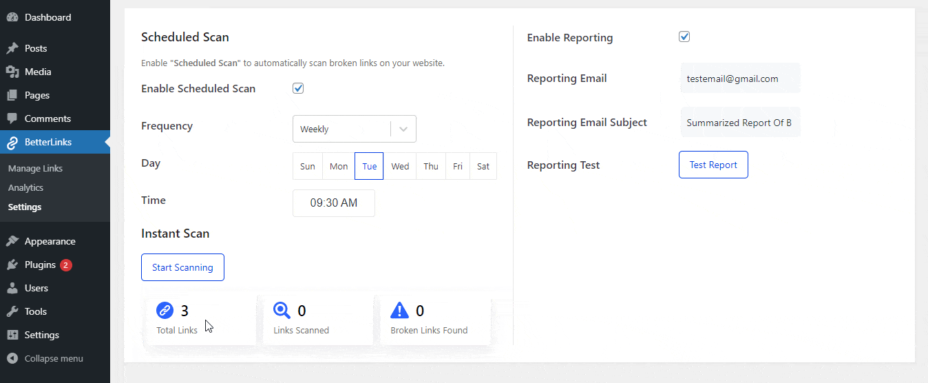 Broken Links in SEO: Everything You Need to Know to Improve Your WordPress Performance 6 Instant Scan