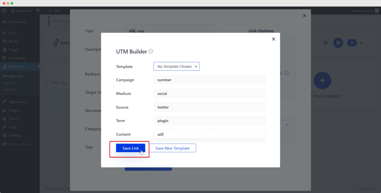 BetterLinks Analytics: Everything You Need To Track Your Links Well 7 UTM Builder