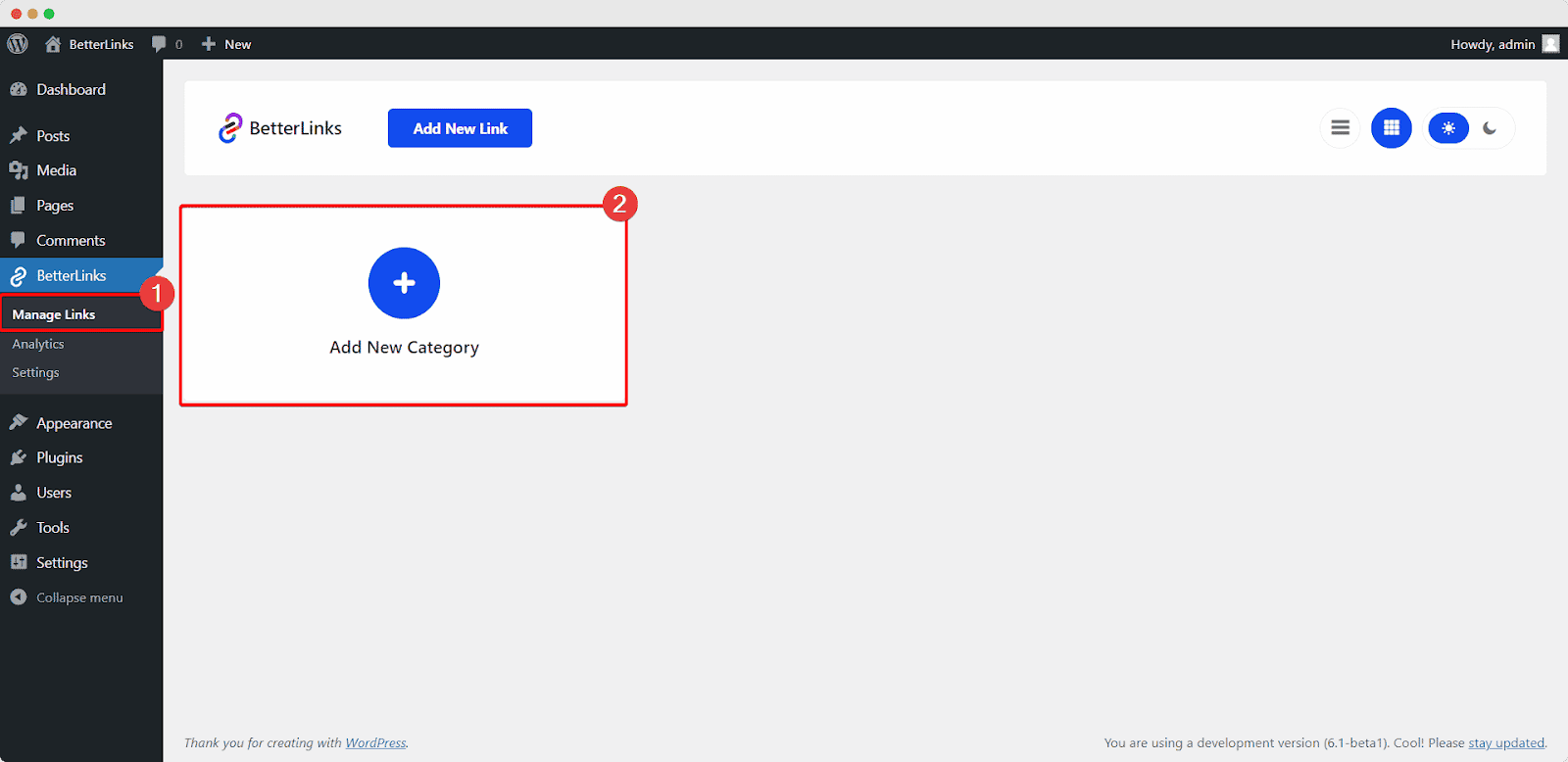 How to Create New Links with BetterLinks? 9 Create a New Category in BetterLinks
