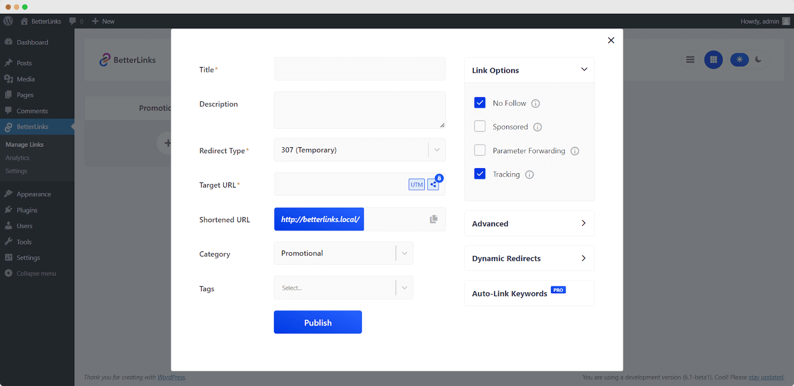 How to Create New Links with BetterLinks? 12 Customize and Manage your shortened URL