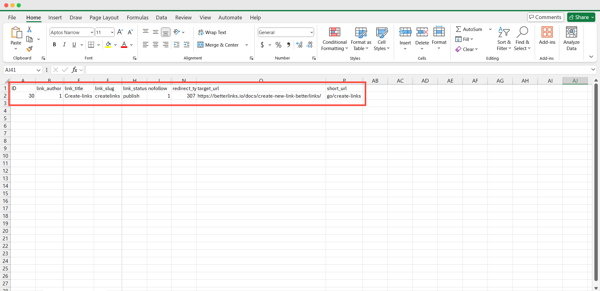 How to Import Short Links Using CSV File in BetterLinks? 4 Customize the Exported CSV