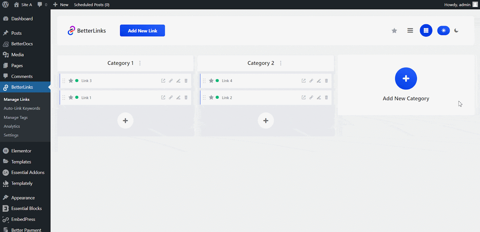 How To Add & Manage Tags With BetterLinks? 7 search your links by categories