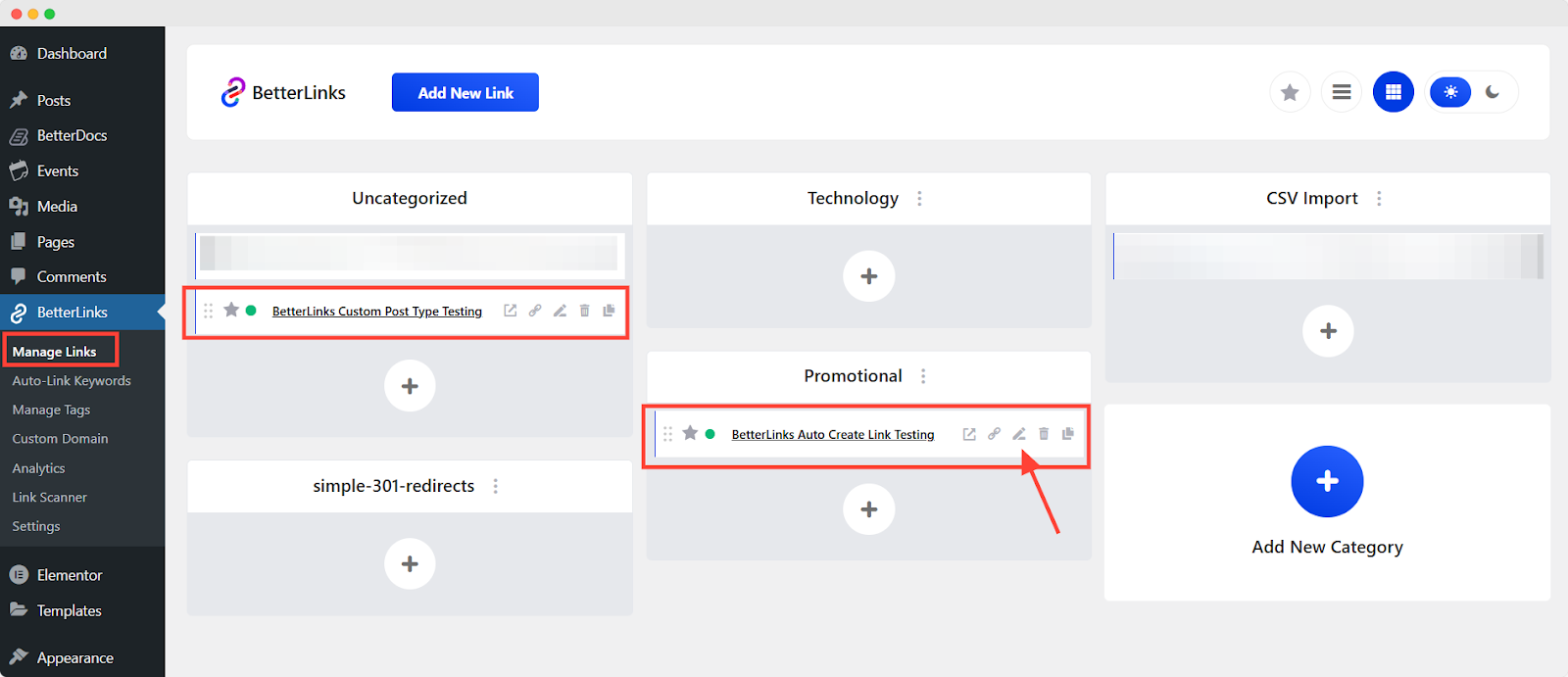 How to Enable Auto Link Creation for Custom Post Types in BetterLinks? 5 Manage Your Auto-Generated Links