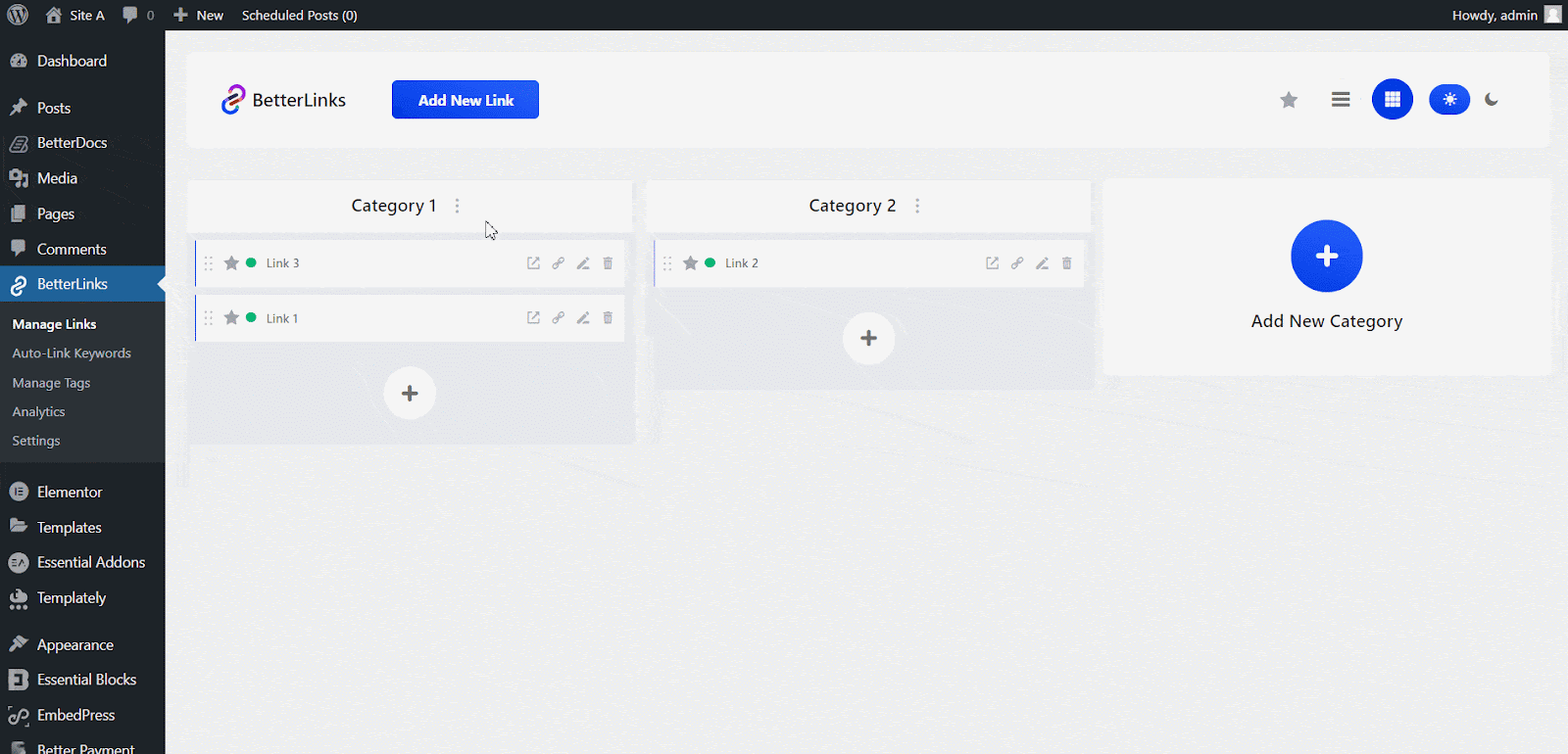 How To Add & Manage Tags With BetterLinks? 5 Click on ‘Add New Link’