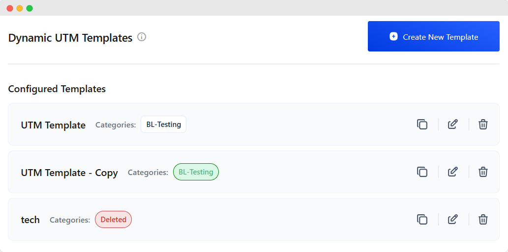 How to Create a Dynamic UTM Template with BetterLinks? 11 three types of category states