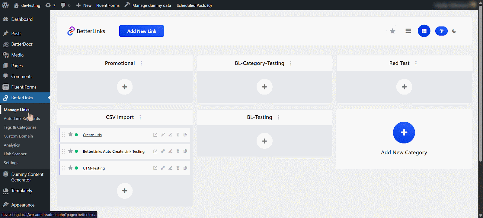 three types of category states