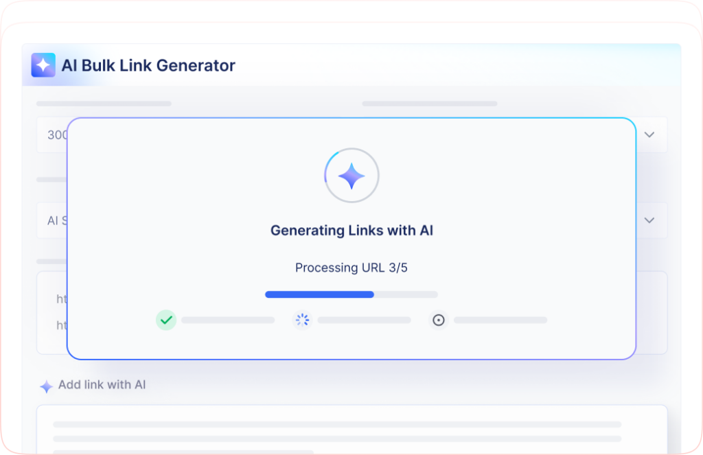 AI Bulk Link Generator