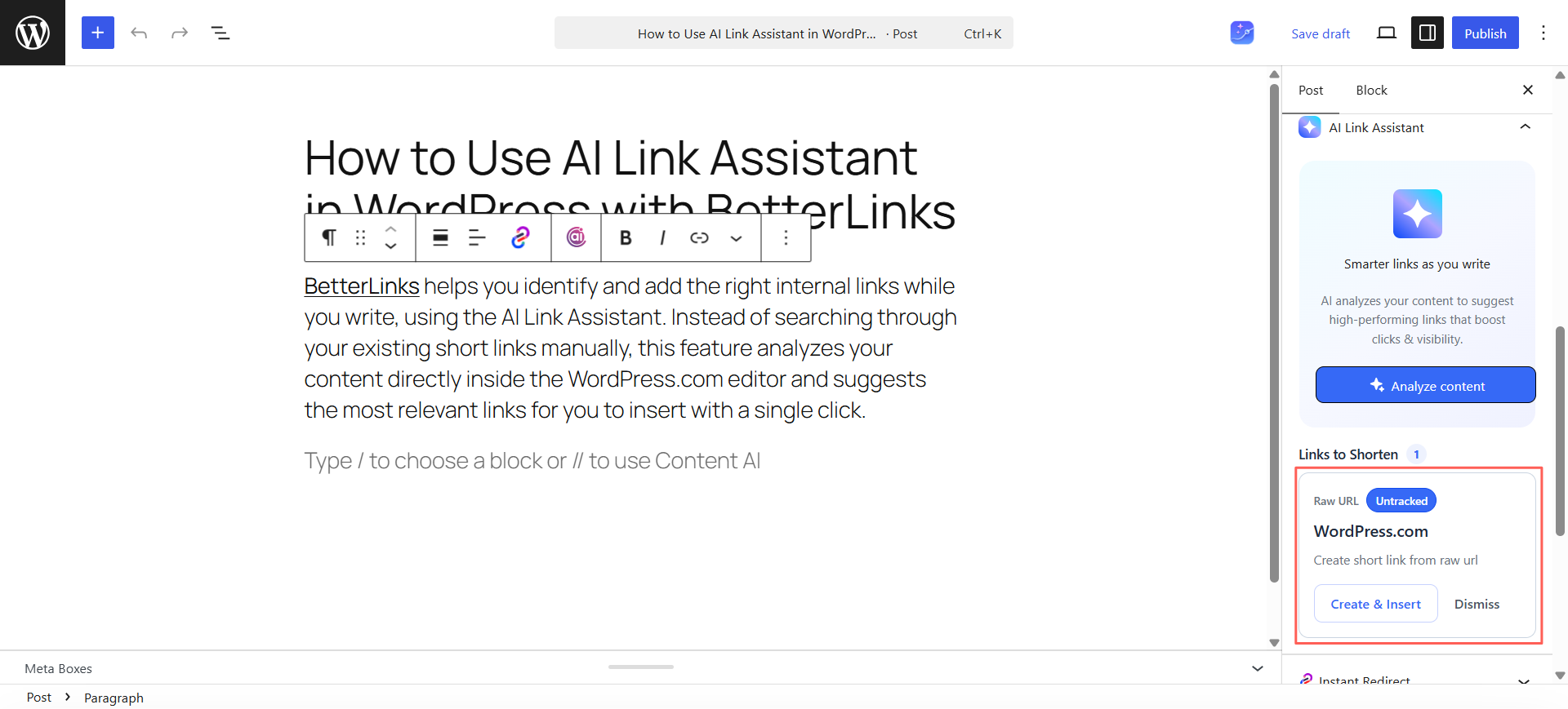 Convert Untracked URLs Into Short Tracked Links