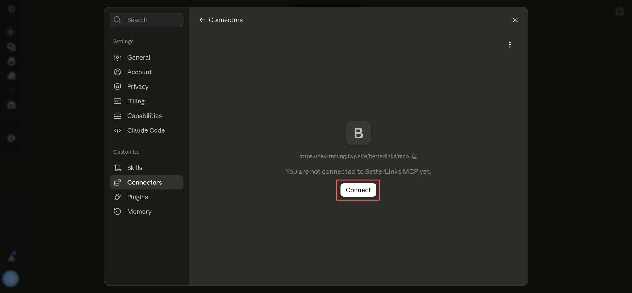 How to Use MCP in BetterLinks