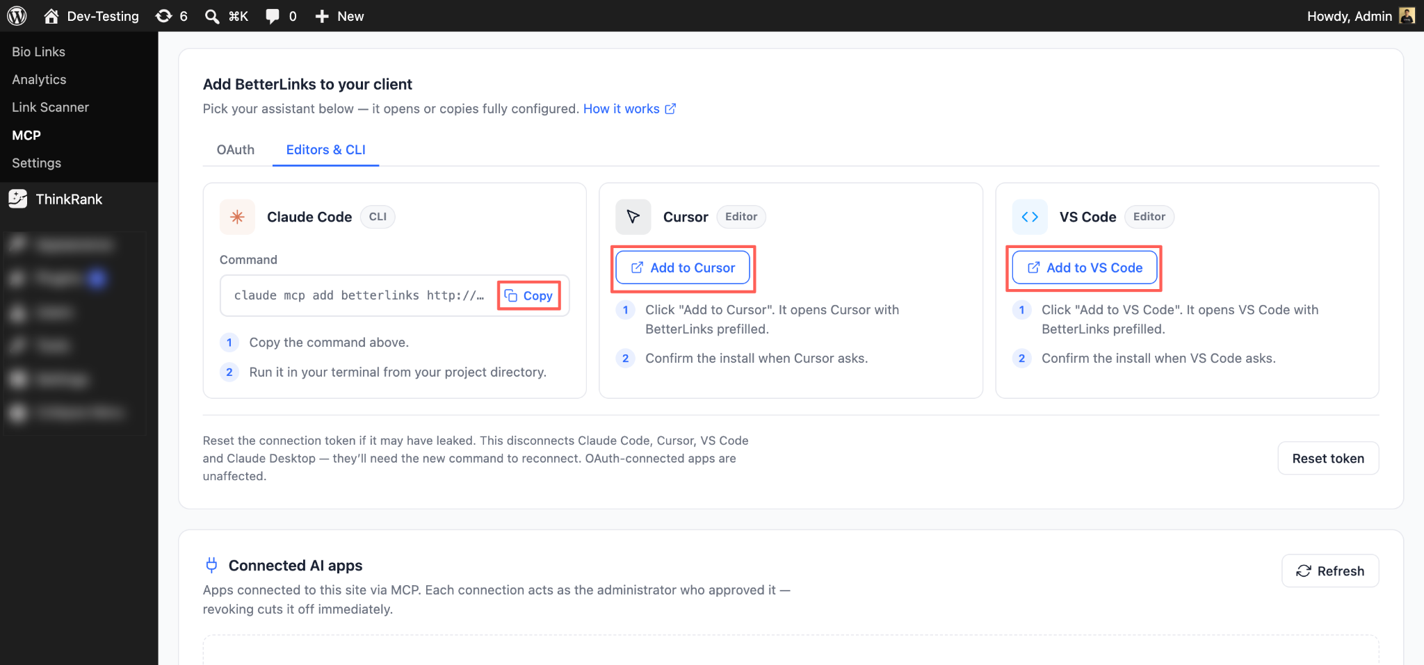 Connect Editors and CLI Tools 